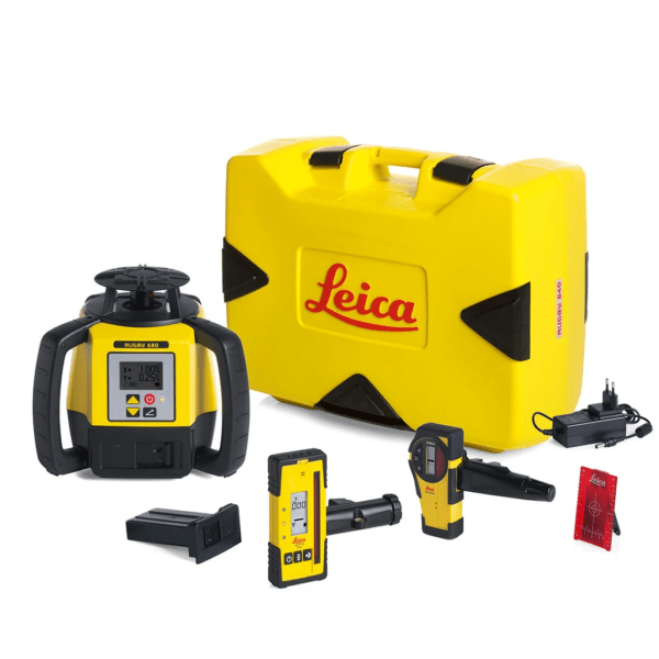 un niveau laser rotatif