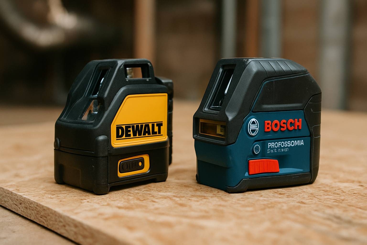 Dewalt ou bosch : qui gagne le match des niveaux laser ?